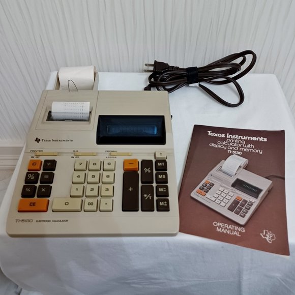 Texas Instruments Printing Calculator with Display and Memory TI-5130 - Picture 1 of 4